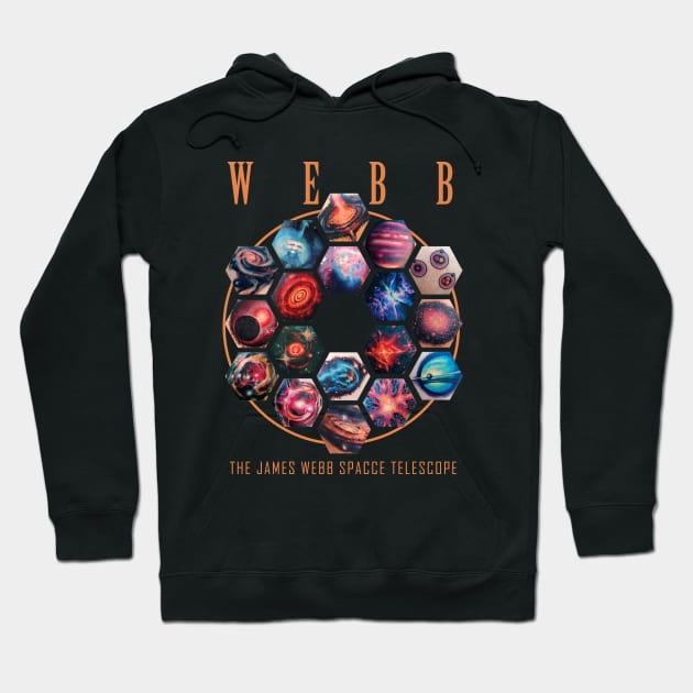 Webb - James Webb Space Telescope Hoodie by Claessens_art